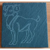 Untersetzer Sternzeichen 10x10 cm Lasergravur - Schiefer 3201 
