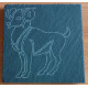 Untersetzer Sternzeichen 10x10 cm Lasergravur - Schiefer 3201 