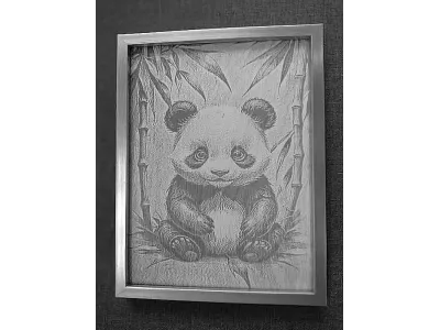 Panda vor Bambus 1047