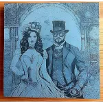 Brautpaar Steampunk Lasergravur - Schiefer 1114 ab 5.99€