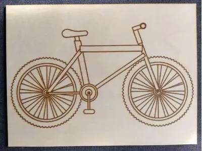 sportliches Fahrrad  - Sperrholz 1265