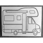 Wohnmobil  als Lasergravur - Sperrholz 1294