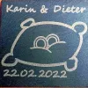Hochzeit giveaway Untersetzer 10 x 10 cm  Lasergravur - Schiefer 2052 ab 5.99 €