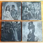 Set Untersetzer Motiv Steampunk Lasergravur - Schiefer 4001 ab 19 €