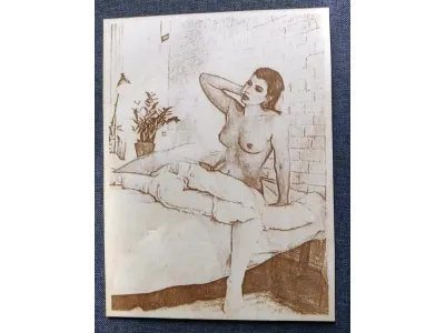 alleine im Bett - Sperrholz 2019