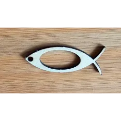 christliches Fischsysmbol als Laserzuschnitt