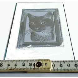 Glasgravur Motiv "Katze" 6001