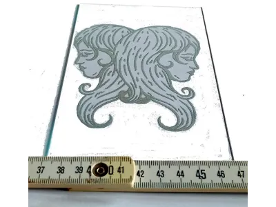 Glasgravur Sternzeichen "Zwilling" 6003